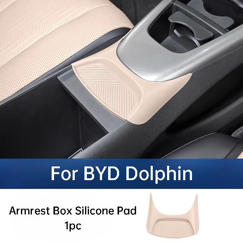 For BYD Dolphin Intelligent Driving Version 2025 Center Console Armrest Box Groove Silicone Pad Anti Scratch Accessories