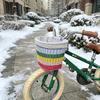 Handwoven Rainbows Bicycles Basket Nontoxic Rainbows Rope Children Bicycles Basket for Various Types Of Children's Bike