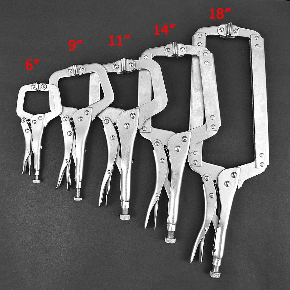 Adjustable Locking Pliers with Swivel Pad & Tenon Locator for Woodworking - Durable Steel Alloy Hand Tool for Carpentry DIY