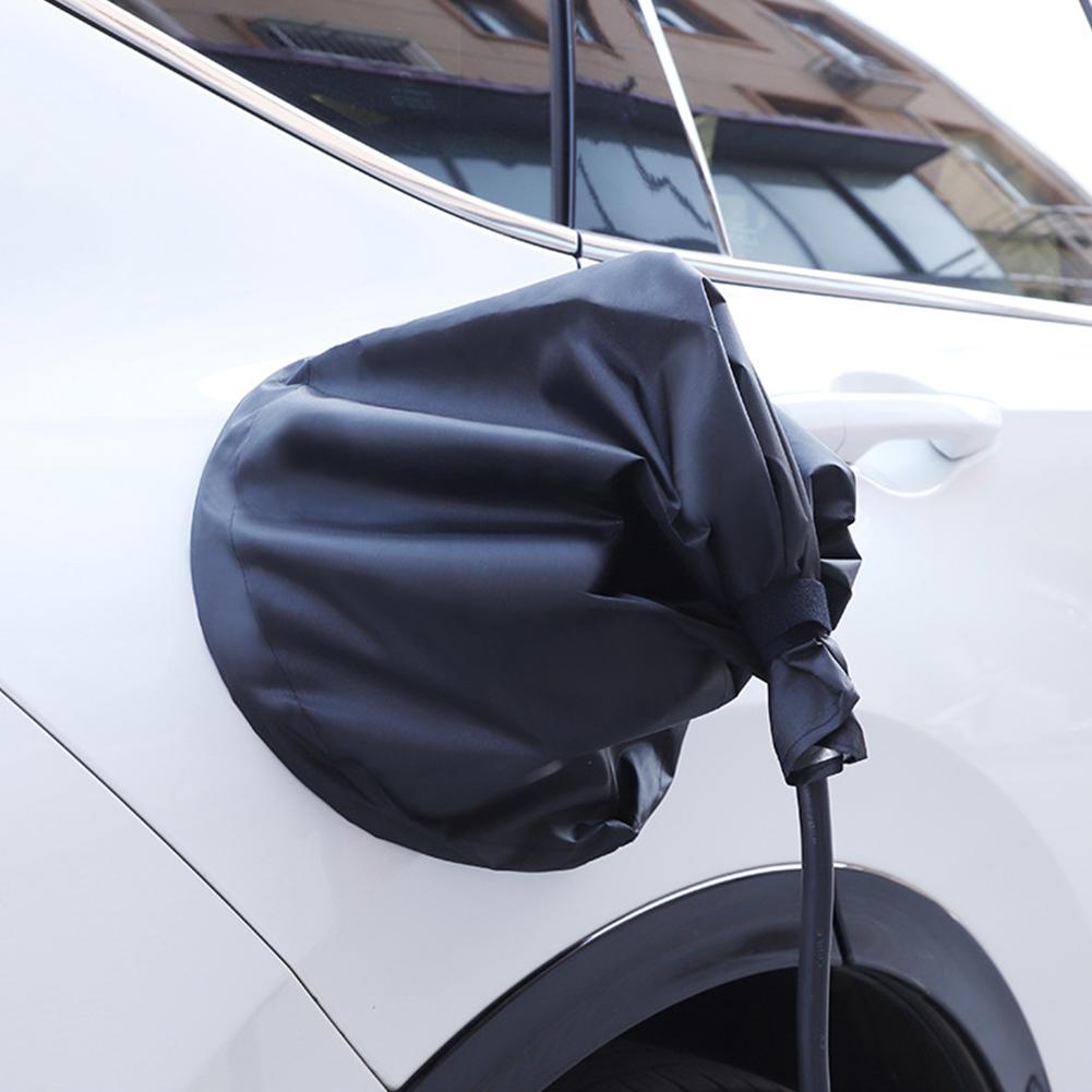Magnetic EV Charging Port Cover Waterproof Dustproof Sun Protection Electric Car Charger Protector Foldable Charger Gun Cover
