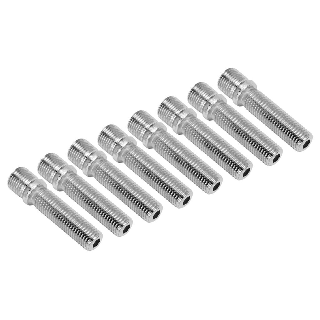 20 Pcs Extended Wheel Stud 58mm Wheel Conversion Bolts Studs Adapter 41mm Shank Length M14x1.25 M12x1.5