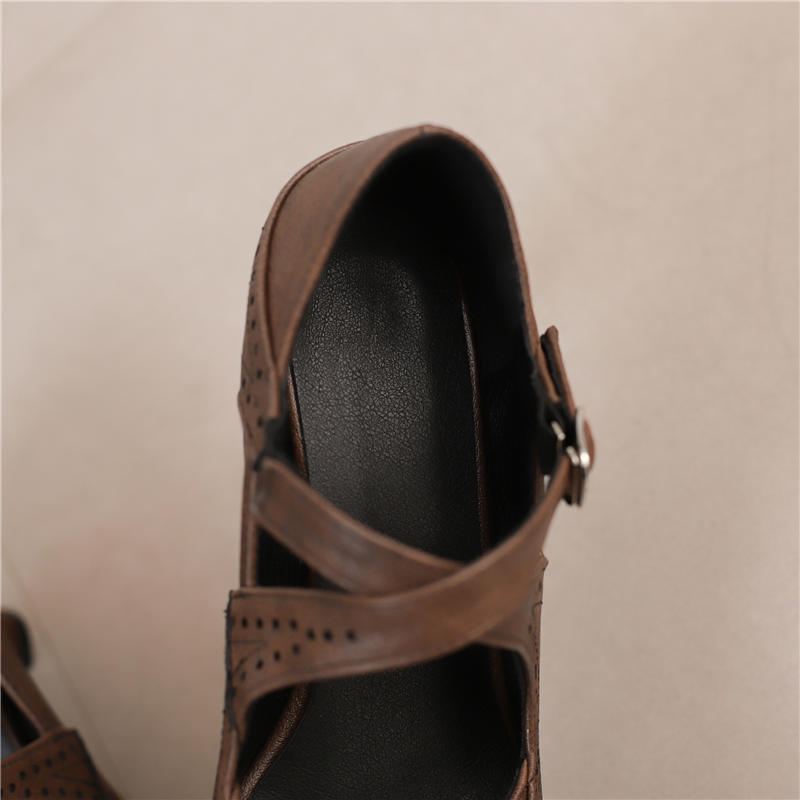 Women's High-heeled Single Shoes Spring and Summer New Large-size Casual Shallow-mouth Low-top Shoes