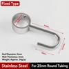 4pcs Rod Mount Pipe Hook Hanger Stainless Steel Tube Rod Hook Durable Hanging Pipe Hook  Home