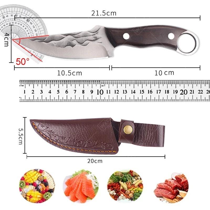 Boning Knife Kitchen Utility Butcher Cutting Paring Meat Cleaver Hand Forged Chef Slicing High Carbon Steel Kitchen Knives