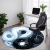 1pc Yin Yang Dragons Carpet, Round Non Slip Durable Large Size Office Carpet, Suitable for Office