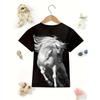 Ma Series 3D Digital Printed T-shirt Short Sleeved Unisex Summer Round Neck Top