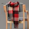 Scarves Men Scarf British Style Classic Plaid Fringed Tassels Soft Keep Warm Faux Cashmere Autumn Winter Adults Long for Riding