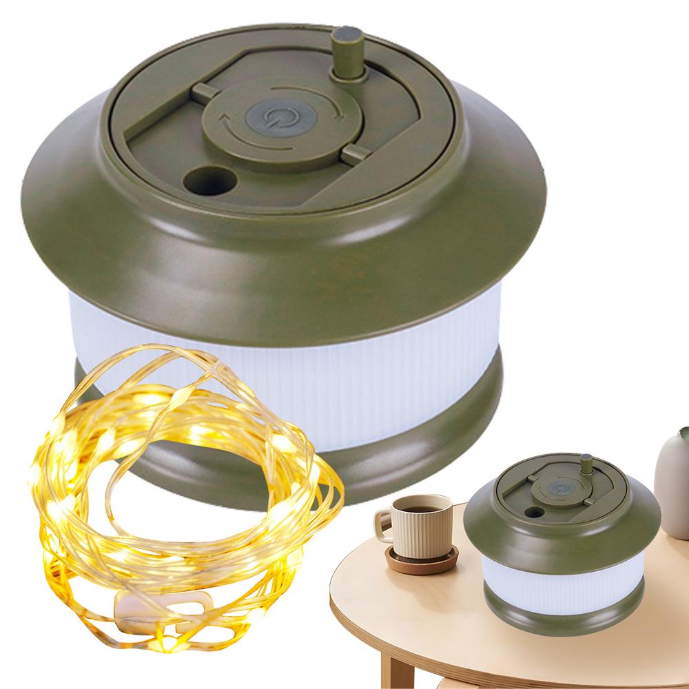 Camping Lights String Waterproof Outdoor Tent Lights Retractable Multi-functional Camping Gear Portable Tent Lamp Type-C Fast