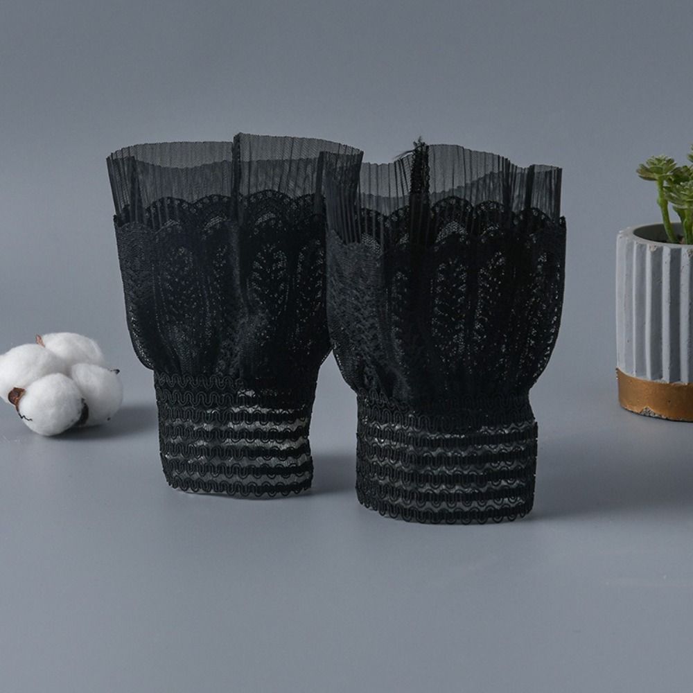 White False Sleeve Cuffs Black Wrist Cuff New Lace Cuff