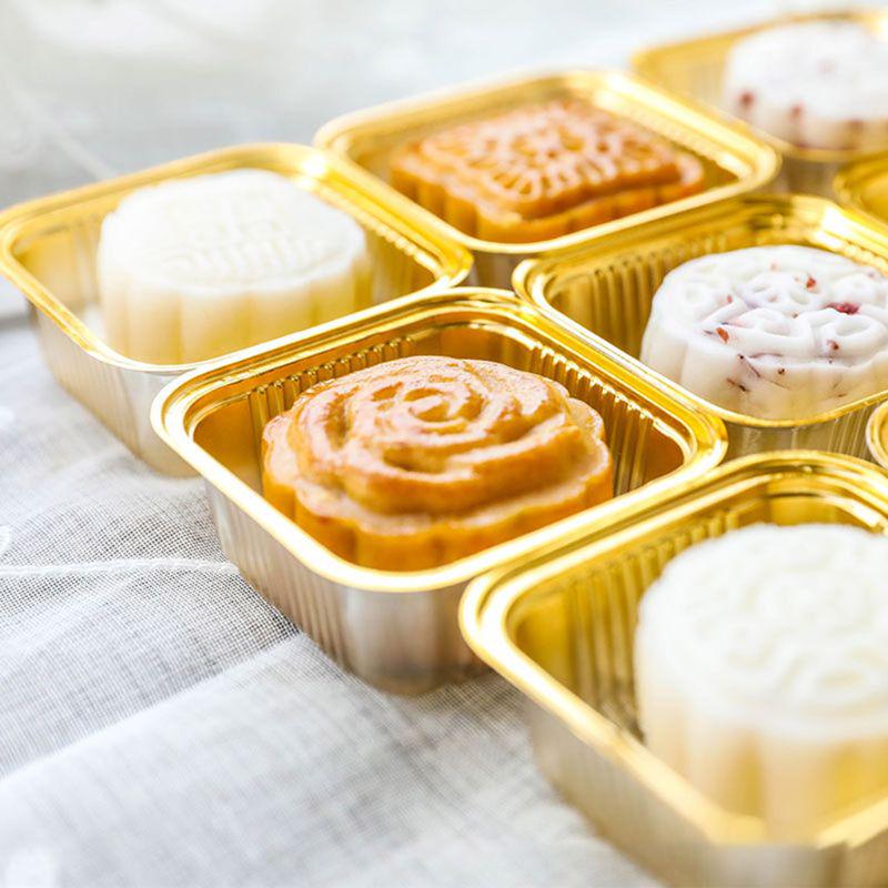 5pcs Mini Clear Plastic Square Moon Cake Container Cupcake Boxes Holder Cover 5pcs Mini Clear Plastic Square Moon Cake Container Cupcake Boxes Holder Cover