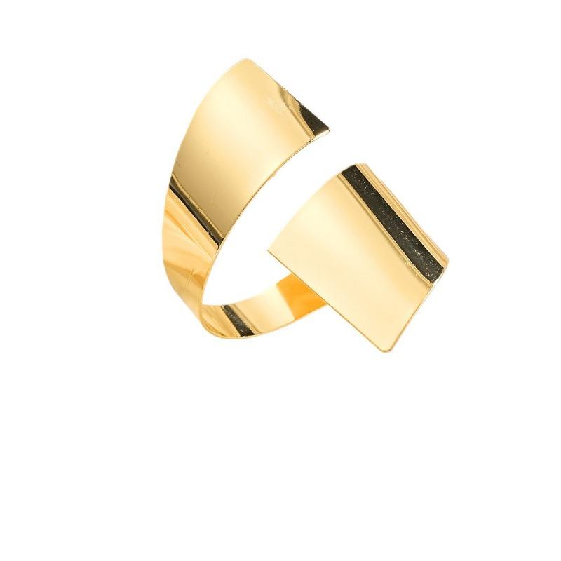 Oregelbunden Geometrisk Bredsidig Ring, Armbandsset, Moderiktiga Enkla och Exklusiva Smyckestillbehör