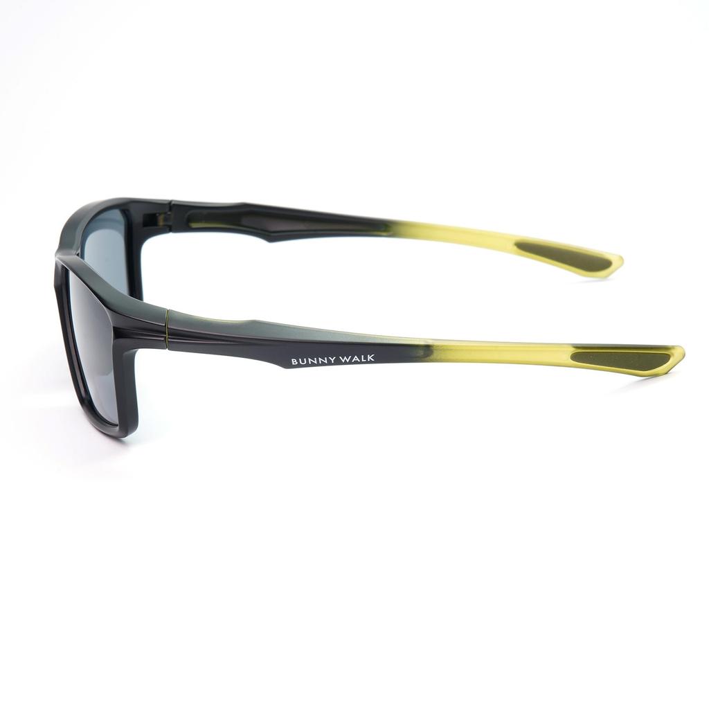 Polarized Sunglasses Matte Black Clear Olive SMOKE [Bunnywalk] BW-025 BW-0251F &