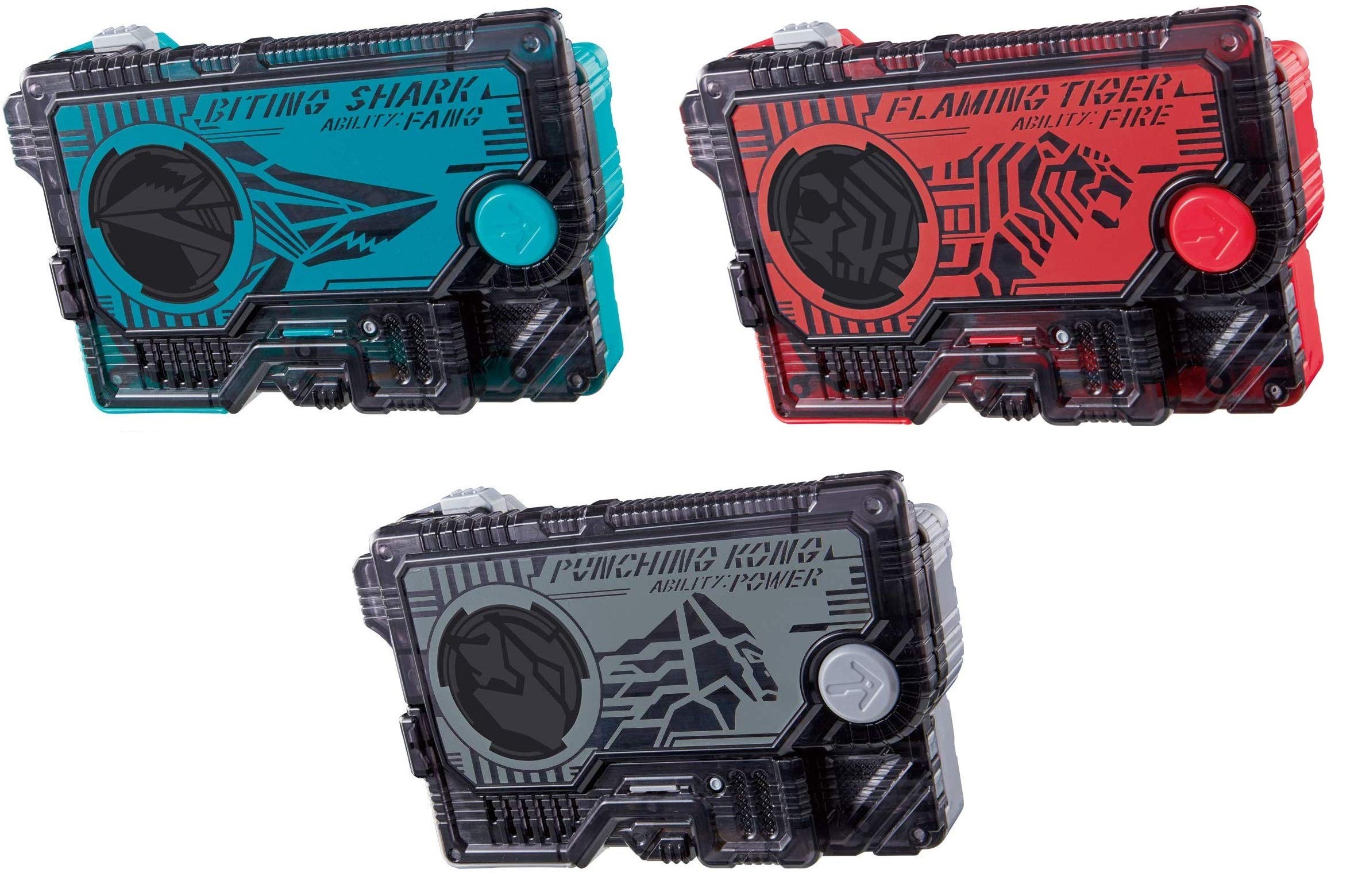 

Bandai Kamen Rider Zero One DX Progress Key Set of 3 DX Biting Shark Progress KeyDX Flaming Tiger Progress KeyDX Punching Kong Progress Key