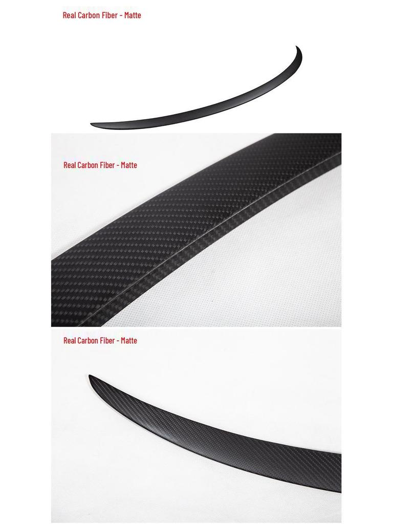 Tesla Model 3/Y Dry Carbon Fiber No-Drill Rear Spoiler Wing