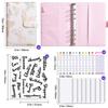 Creative A6 Loose-leaf Notebook with Zipper Bag - Macaron Floral Cash Budget Planner