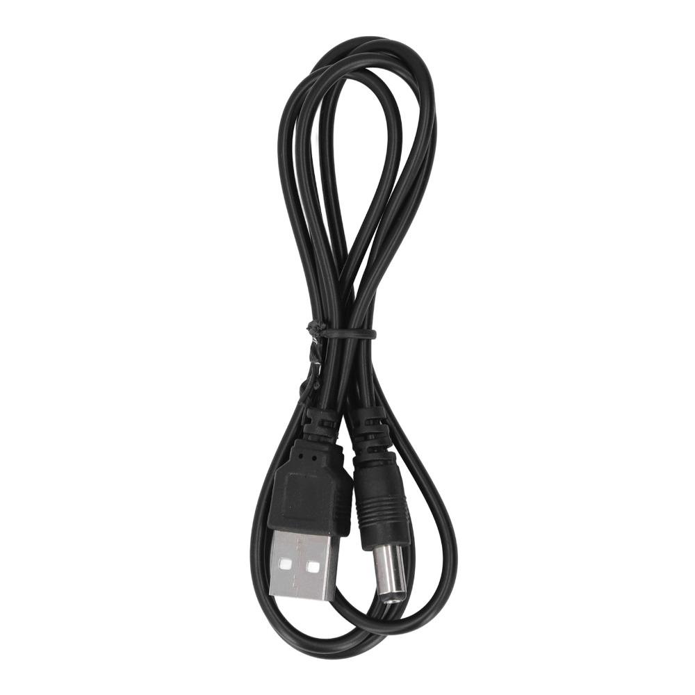 6Pcs 5V USB to DC Power Cable USB 2.0 A Male 5.5x2.1mm Jack DC Connector Power Cable Hand Soldering Process 3.3ft