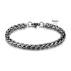 Mens vintage 5-10mm Stainless Steel Byzantine Curb Cuban Link Chain Bracelets for Men Unisex HIp-HOP Wrist Jewelry Gifts