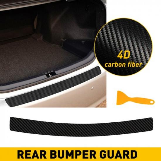 Car Bumper Rear Guard Trim Protector Sill Cover Plate Trunk QualityKit Pad Black
