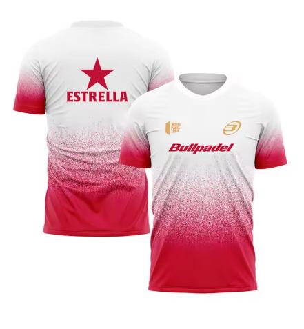 Fashion Slope Loose Men s T-Shirt Padel Tennis Sportswear Sportswear Summer Outdoor Running Fitness Short XXS