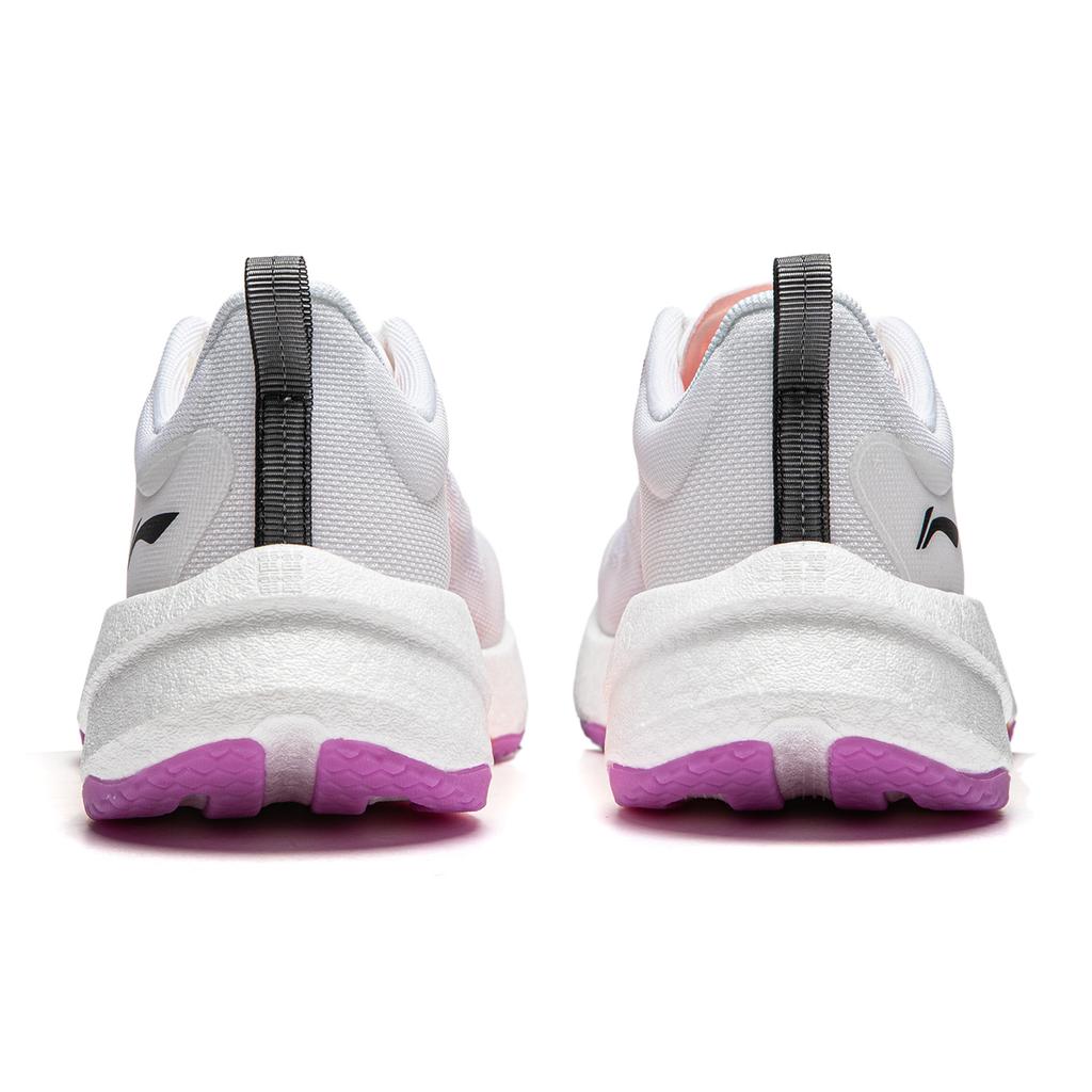 New LINING Super Light 21 Running Shoes Women's Low Top Standard White/Wisteria Purple ARBU002-30
