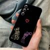 Etui na telefon Anime H-hazbin Hotel Dla Samsung S24/S25/S22 S30/A51 52/Lite/Ultra/5G/Plus/FE - Cienkie Odporne na wstrząsy Czarne Ochronne