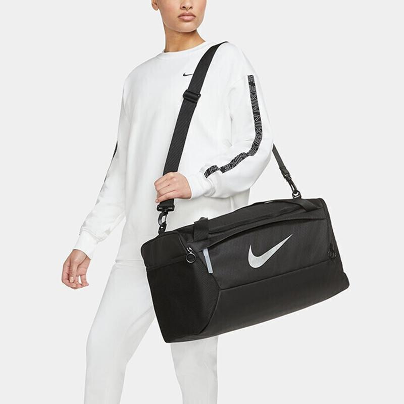 Nike Materiałowa torba na koszykówkę Torba na piłkę nożną Przenośna torba podróżna Torba na siłownię Duży rozmiar Unisex Czarna Casual DD4579-010