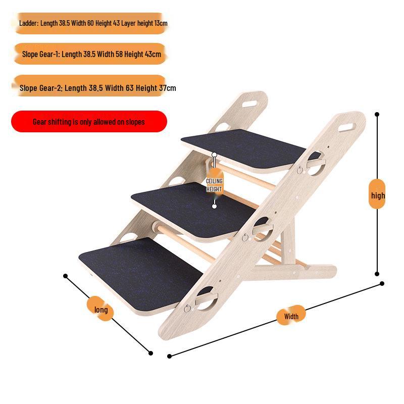 Faltbare Multifunktionale Indoor Hundetreppe für Haustiere - Tragbare & Faltbare Kletterstufen