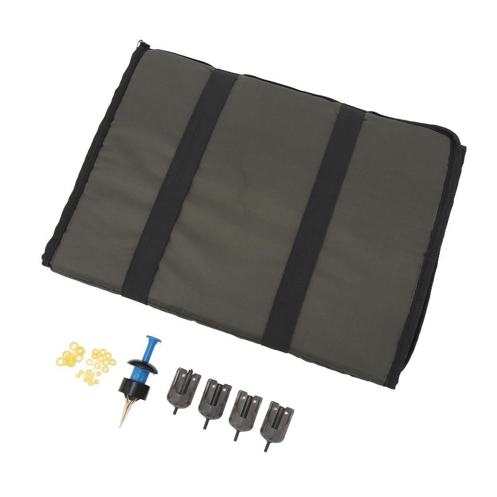 Fishing Folding Unhooking Pad Folded Fish Protection Sponge Mats with Worm Clip Fishing Bait Cage
