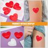 10/20 Counts Hydrocolloid Heart Shaped Bandages Heart-shaped Self-adhesive Red Plaster Wound Care Fabric Patches For Kids Adults