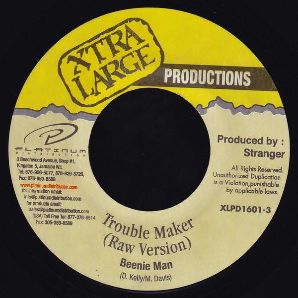 7inch Record BEENIE MAN - Trouble Maker XLPD16013 Xtra Large Prod 2000 Jamaica Reggae, Ska & Dub Used