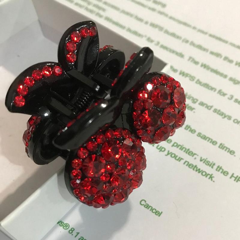 

Изысканные Заколки-крабы для волос с вишнями Женские Захват для хвостика Головные уборы Украшения