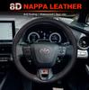 8D Nappa Leather Car Steering Wheel Cover for C-HR Hybrid 2015-2025 2026 Ultra Thin Auto Steering Wheel Auto Accessories