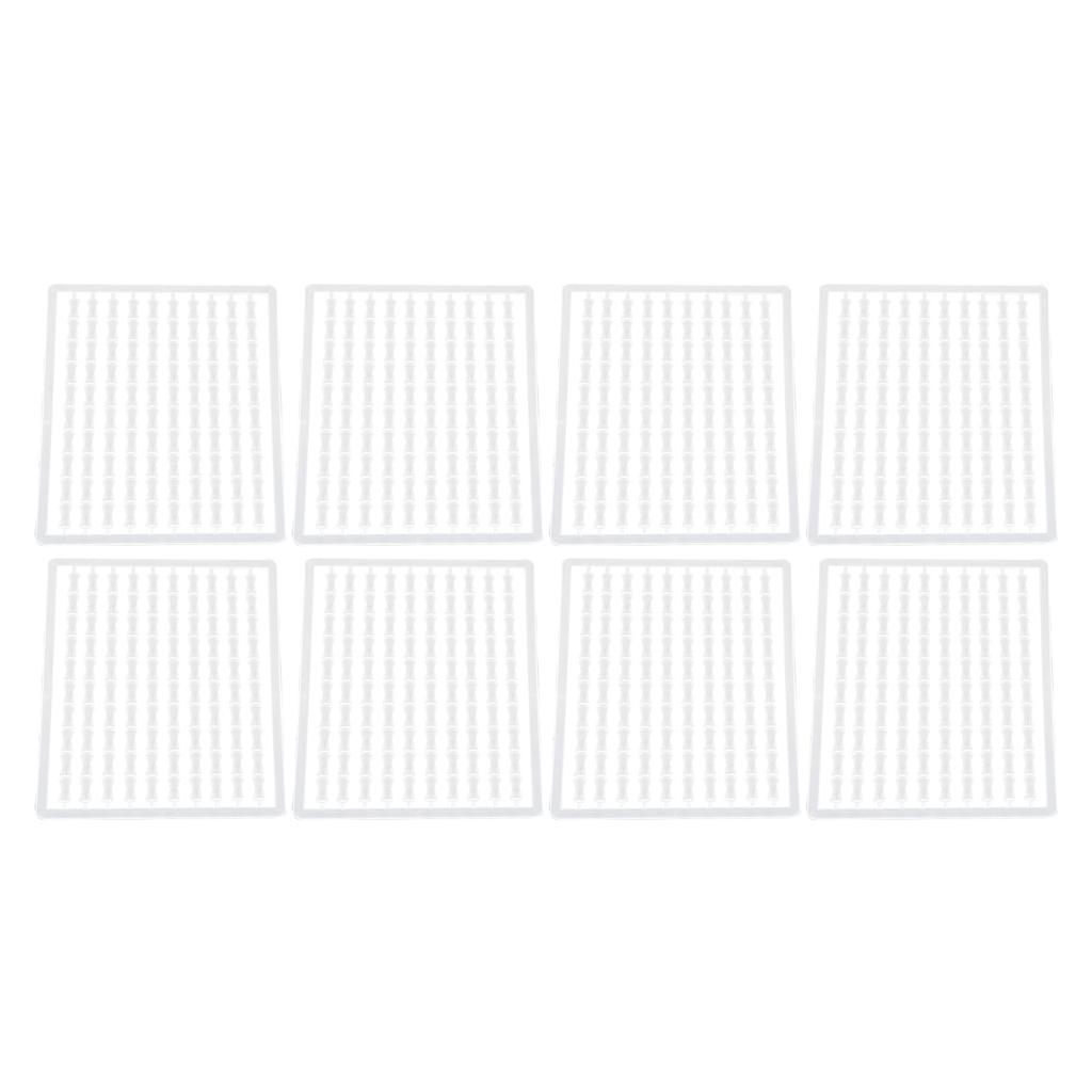 30pcs Carp Fishing Hair Stops Plastic Sturdy Durable Hair Rig Boilie Bait Stops Float Baitstops for Fishing White