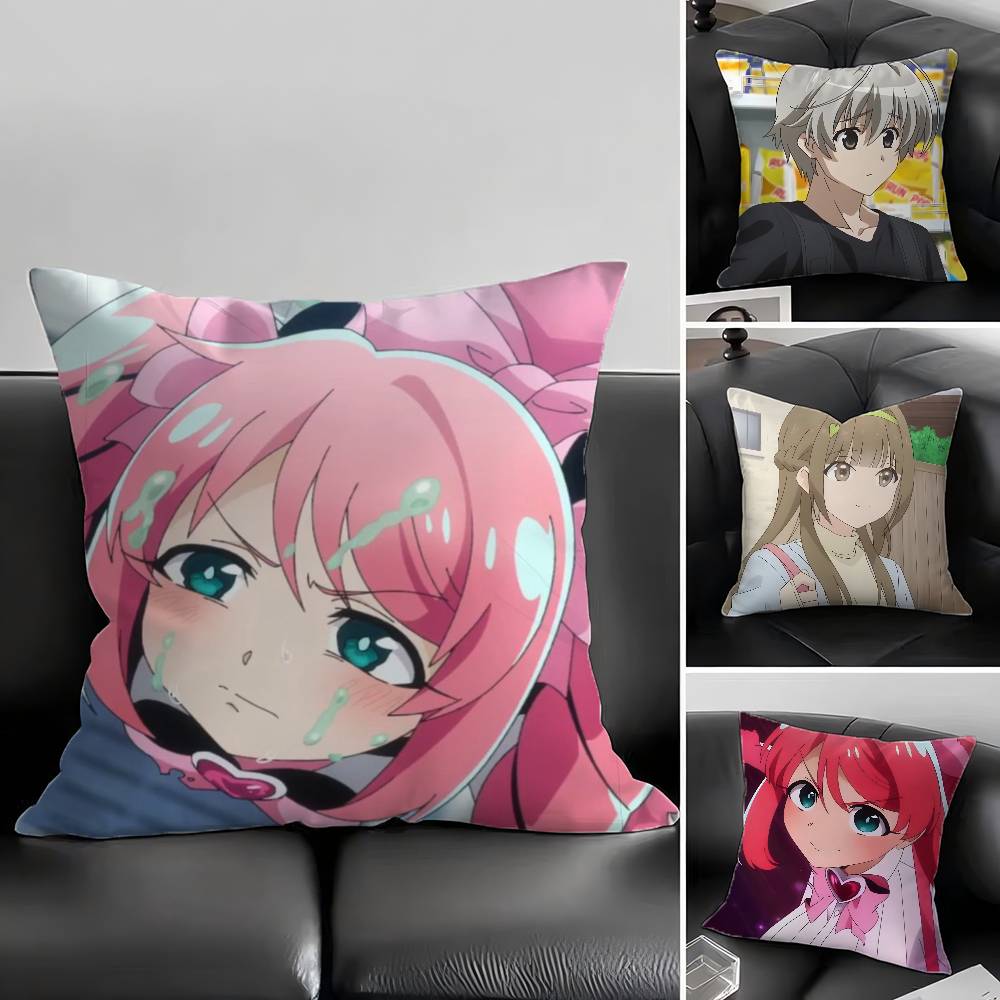 LOVE Game Anime Nagisaka Haruka No Secret Cute Pillow Case Fashion Square Pillowcase Bedroom Sofa Room Ins Decoration Leisure