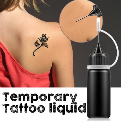 10ML Tetovacia tekutina DIY Univerzálne rastlinné extrakty Semi-permanentná tetovacia šťava na kreslenie falošných peh