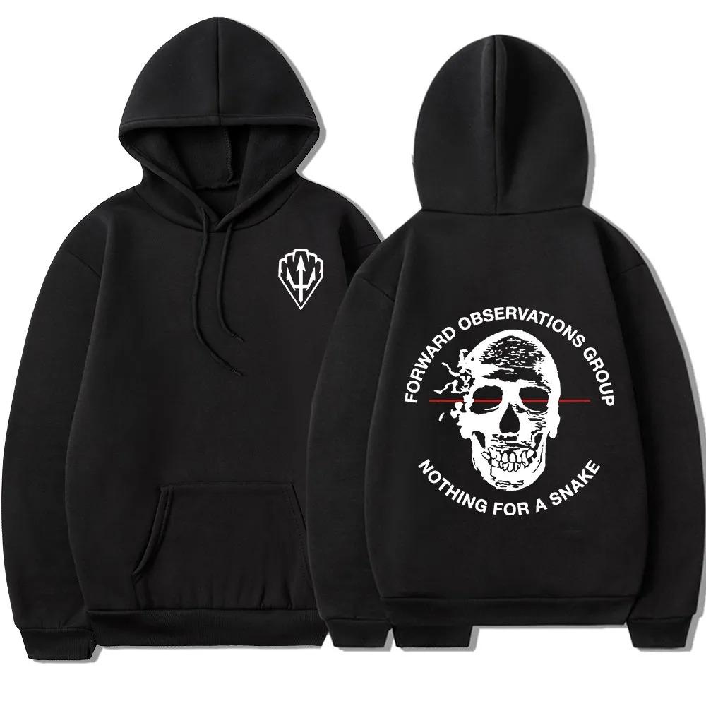 Gbrs Forward Observation Group Hoodie Punk Skeleton Hoodie Gothic Clothing Men and Women High-quality Graphic Hoodie Sweatshirt