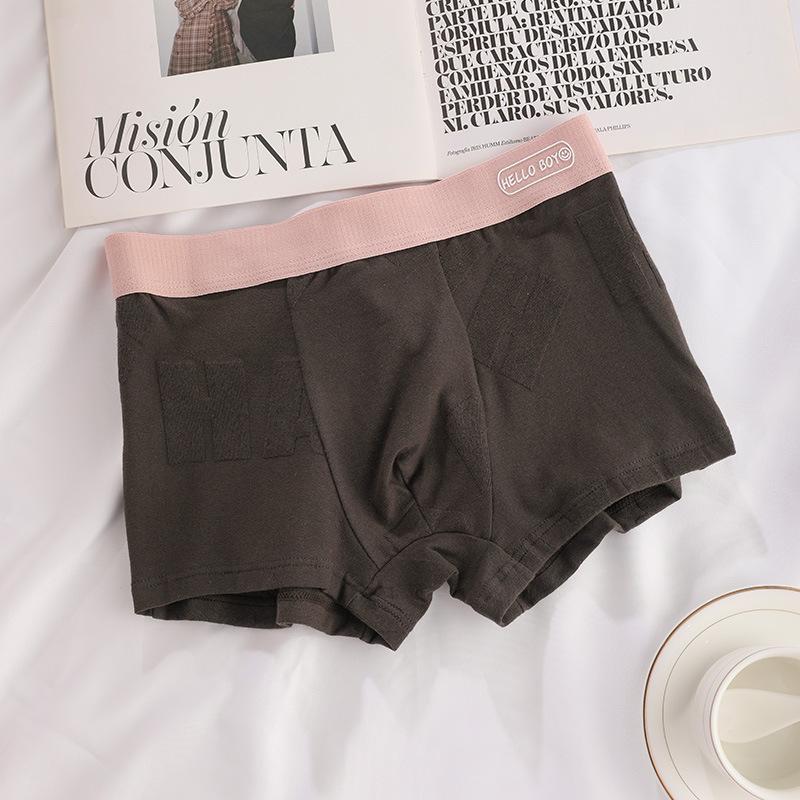 Calzoncillos tipo bóxer de algodón para hombre, paquete de 3, ropa interior sexy transpirable para hombre, cintura elástica, pantalones cortos suaves con soporte 3D