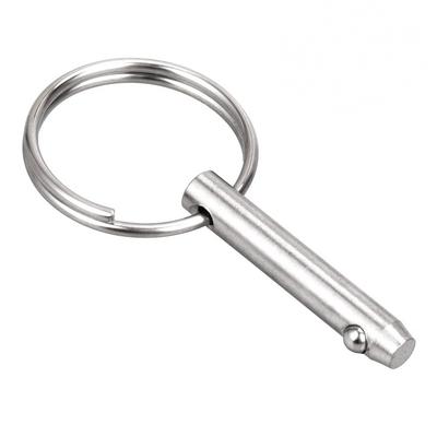 6mm Marinestandard 316 Edelstahl Schnellverschluss-Kugelstift – Für Boots-Bimini-Top Deckenscharnier Marinebeschläge (Mehrere Längen: 35-120mm)