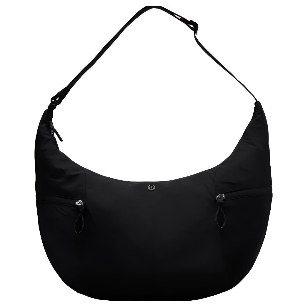 

Lululemon Large Slouchy 13L Casual Versatile Adjustable Shoulder Strap Polyester Horn Bag Croissant Bag Tote Shoulder Bag Unisex bags LU9CADS-0001 Black