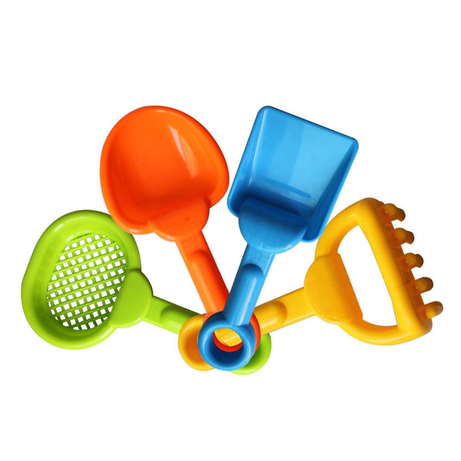 

4 шт. Легкие детские игрушки для игры с песком, включая грабли, лопатку, пляжные игрушки для детей, улучшают практические навыки