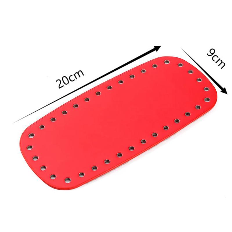 Knitted Bag Long Bottom Pu Leather Bag Bottom Handmade Bottom With Holes Diy Crochet Bag Bottom Accessories