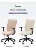 Silver Fox Velvet Office Chair Cover – Armrest-Free, Full Wrap, Thickened and Dirt-Resistant.