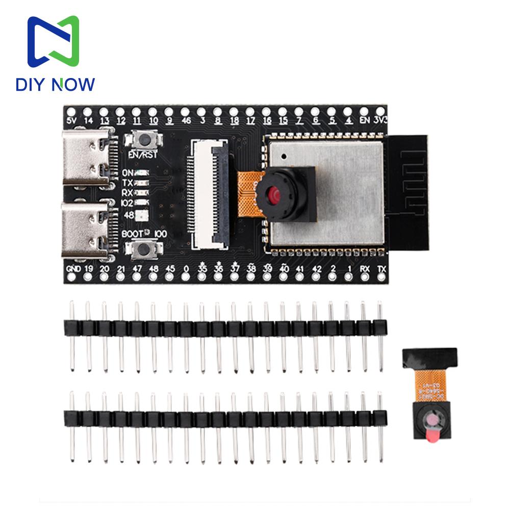 ESP ESP32-S3 CAM WiFi Bluetooth Development Board Module Onboard ESP32-S3 N16R8 Dual TYPE-C OV2640 /OV5640/OV3660 Camera
