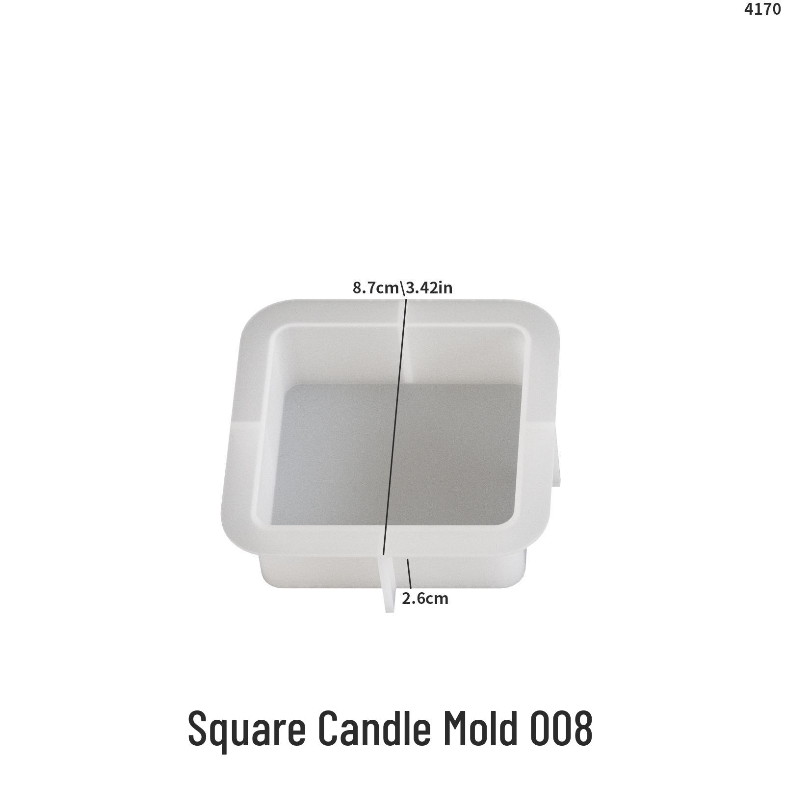 DIY Silicone Mold for Triangle, Square, Circle, Pentagon, Semicircle, Trapezoid, and Cloud Aromatherapy Plaster Candles