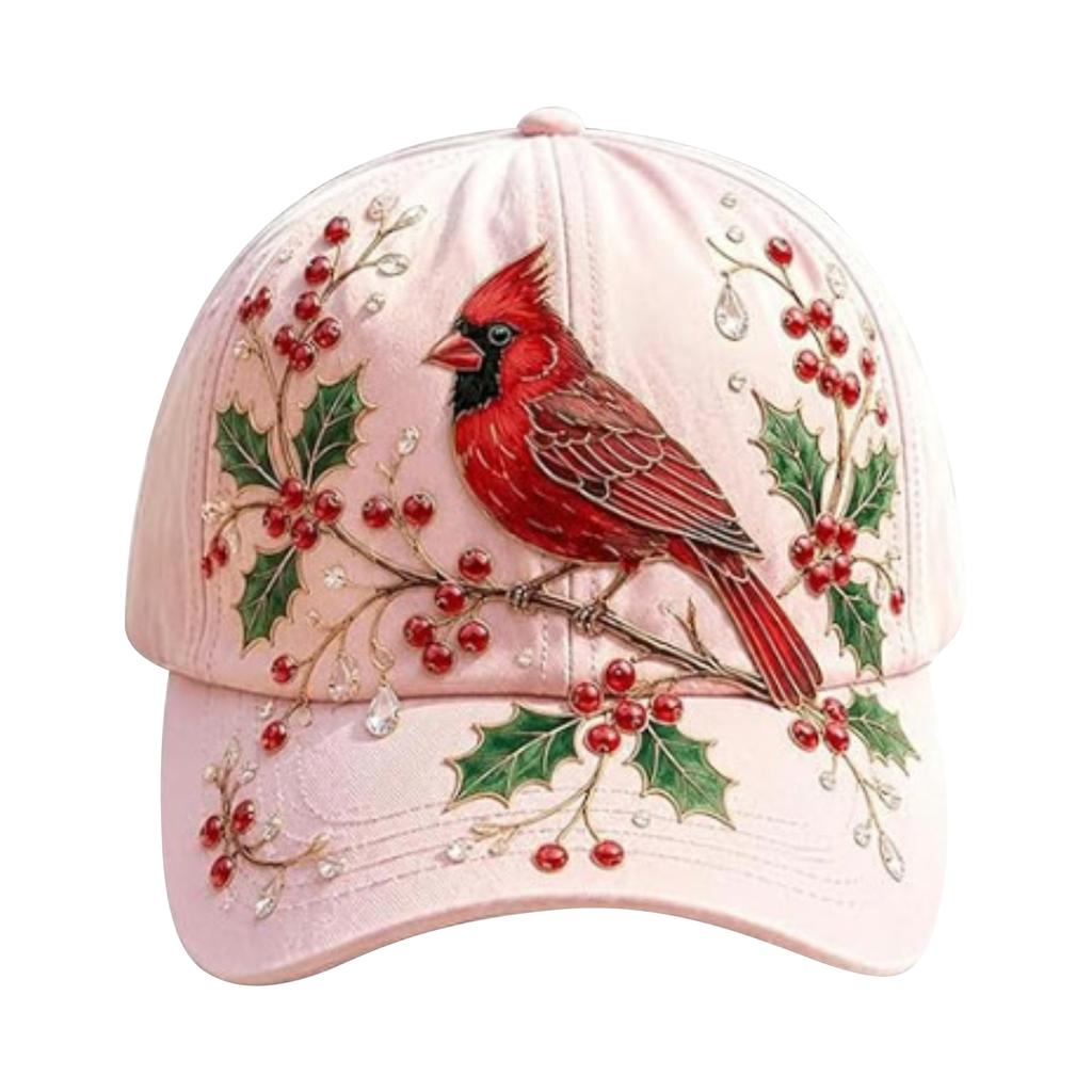 Dragonfly Floral Print Ladies Embroidered Floral Baseball Cap 2D Digital Print Adjustable Baseball Caps for Women UK Casual Hat