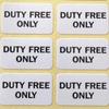 1200pcs 25x15mm DUTY FREE ONLY Self-adhesive Glossy Art Paper Sticker for Duty-free Store Advertising Tax-free Shopping Products