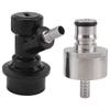 BHBL Beer Brewing Carbonation Cap with 5/16Inch Barb Ball Lock Disconnect Set,Fit Soda Beer Most of Drink PET Bottles