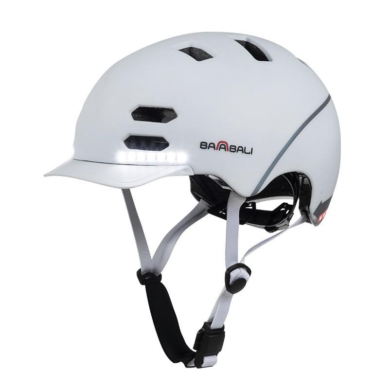 Smart Cycling Skateboard Helmet Men Women All-Season Bike Half-Helmet With Safety Visor