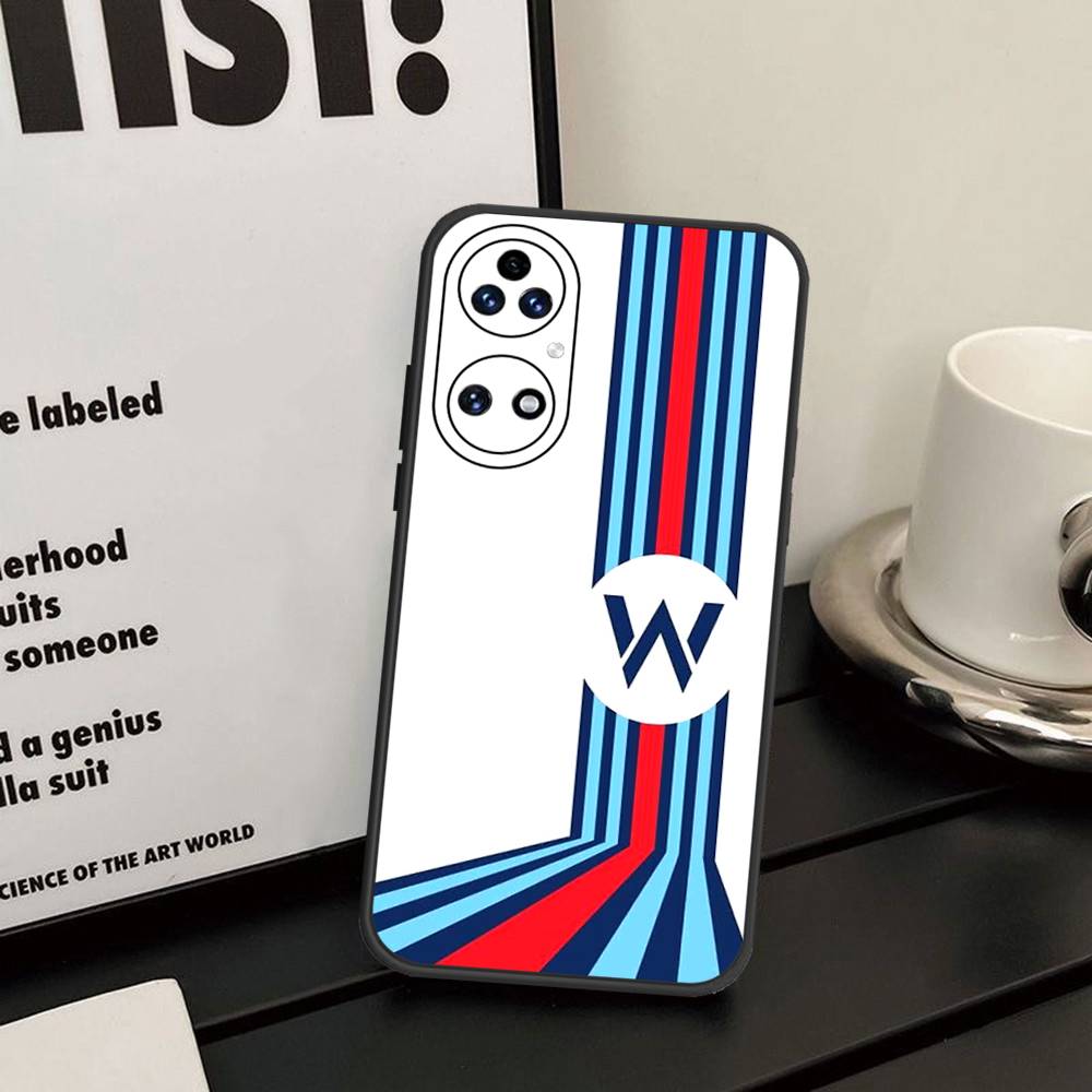 M-Martini Racing Horizontale Streifen Handyhülle Für Huawei P 8 9 10 20 30 40 50 Pro Lite Psmart Honor 10 Lite 70 Mate 20lite