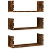 Modern Wall Storage Decorative Shelves Set of 3, Bathroom Wall Shelf, Hallway Decorative Shelf, 58x18x18 Cm